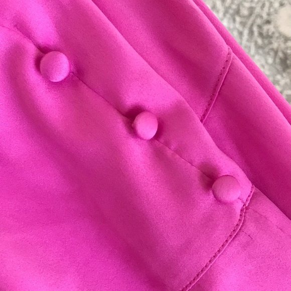 ASOS Satin Maxi/Midi Slip Dress in Pink - Picture 5 of 9